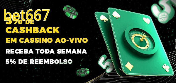Promoções do cassino ao Vivo bet667